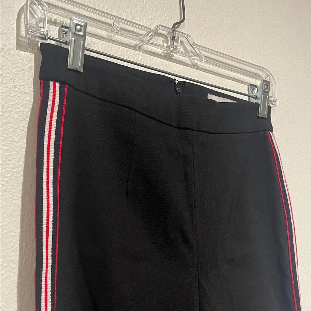 Urban Outfitters Black Pants with Red and White Pin Stripes Down the Legs - Picture 7 of 10